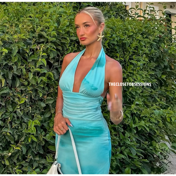 ZARA BLOGGER FAVE!!! Halter Midi Dress NWT - Picture 12 of 16